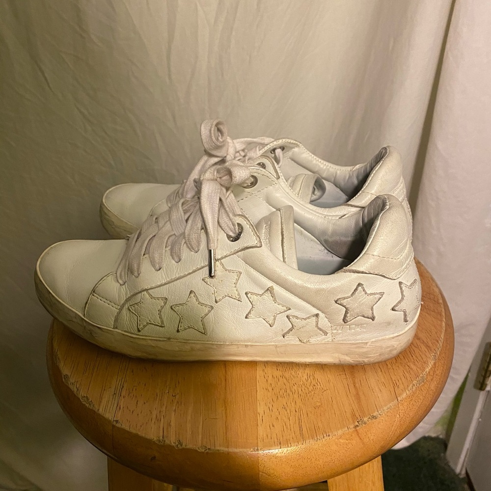 Zadig and Voltaire white sneakers in size 39/ 8 US